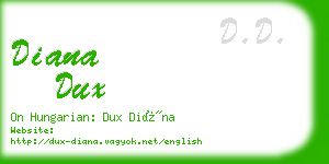 diana dux business card